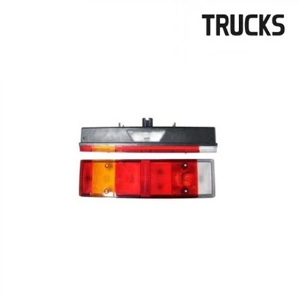 IVECO STRALIS KĀ REKLĀMA PIE AIZMĒRĒJĀ LUKTURA AR LICENCE LAMPA, LH